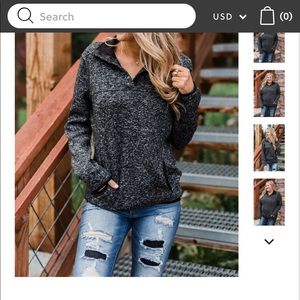 Pulse Quarter Button Pullover